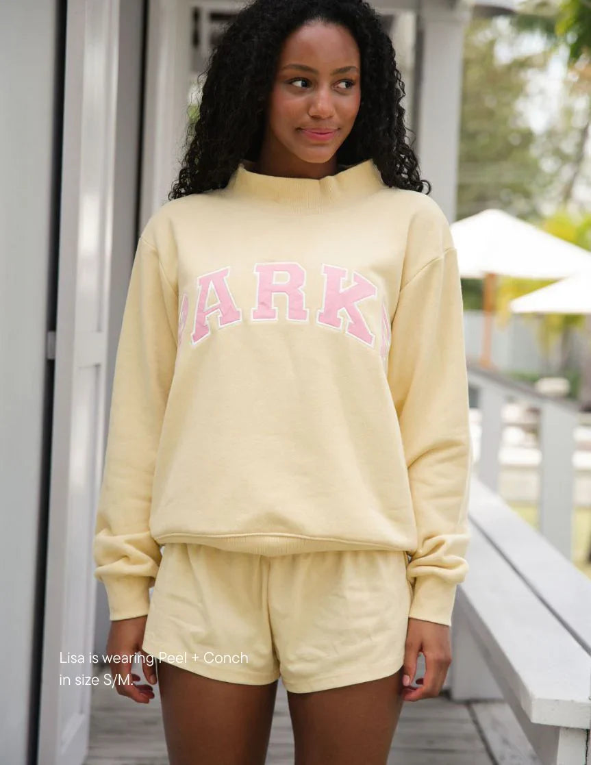 Parke | Varsity Sweatshirt Set Peel with Conch Letters