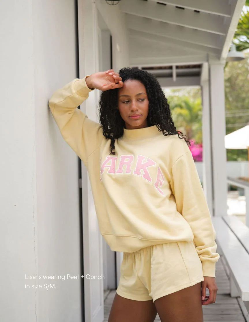 Parke | Varsity Sweatshirt Set Peel with Conch Letters
